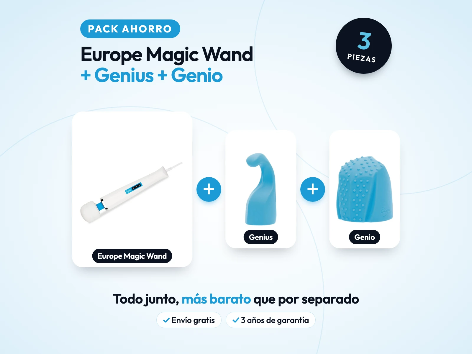 Portada del pack: PACK AHORRO: Europe Magic Wand + Genius + Genio