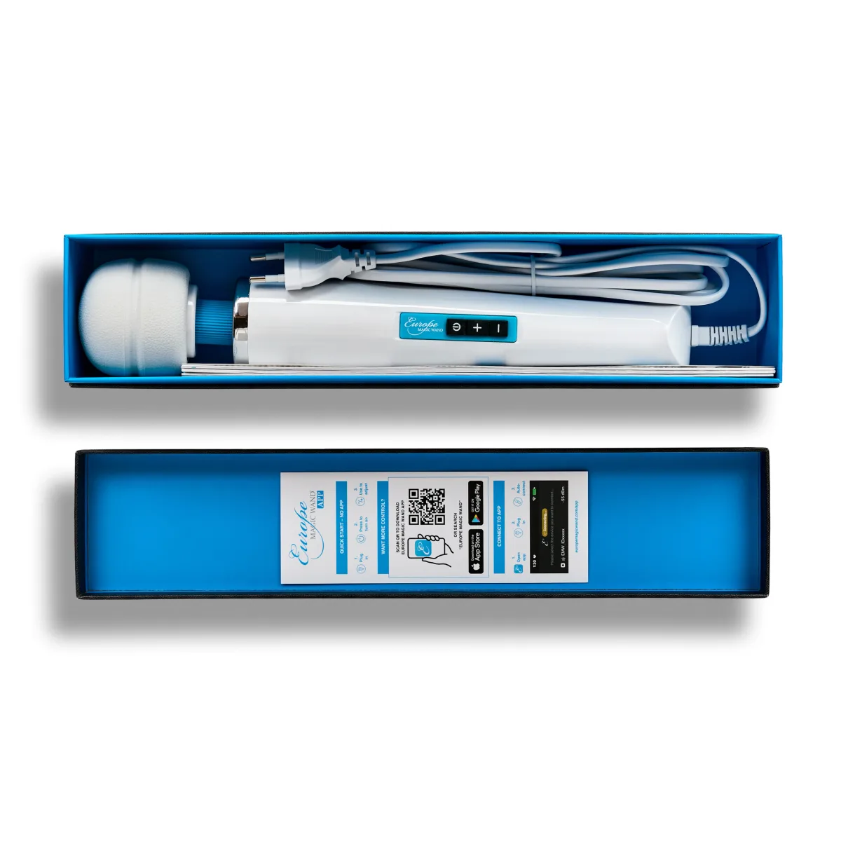 Contenido de la caja del Europe Magic Wand APP