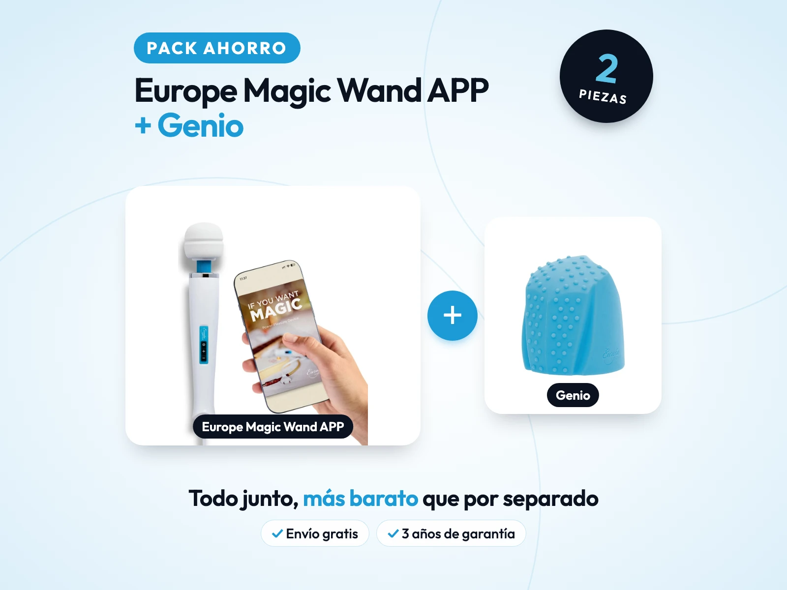 Portada del pack: PACK AHORRO: Europe Magic Wand APP + Genio