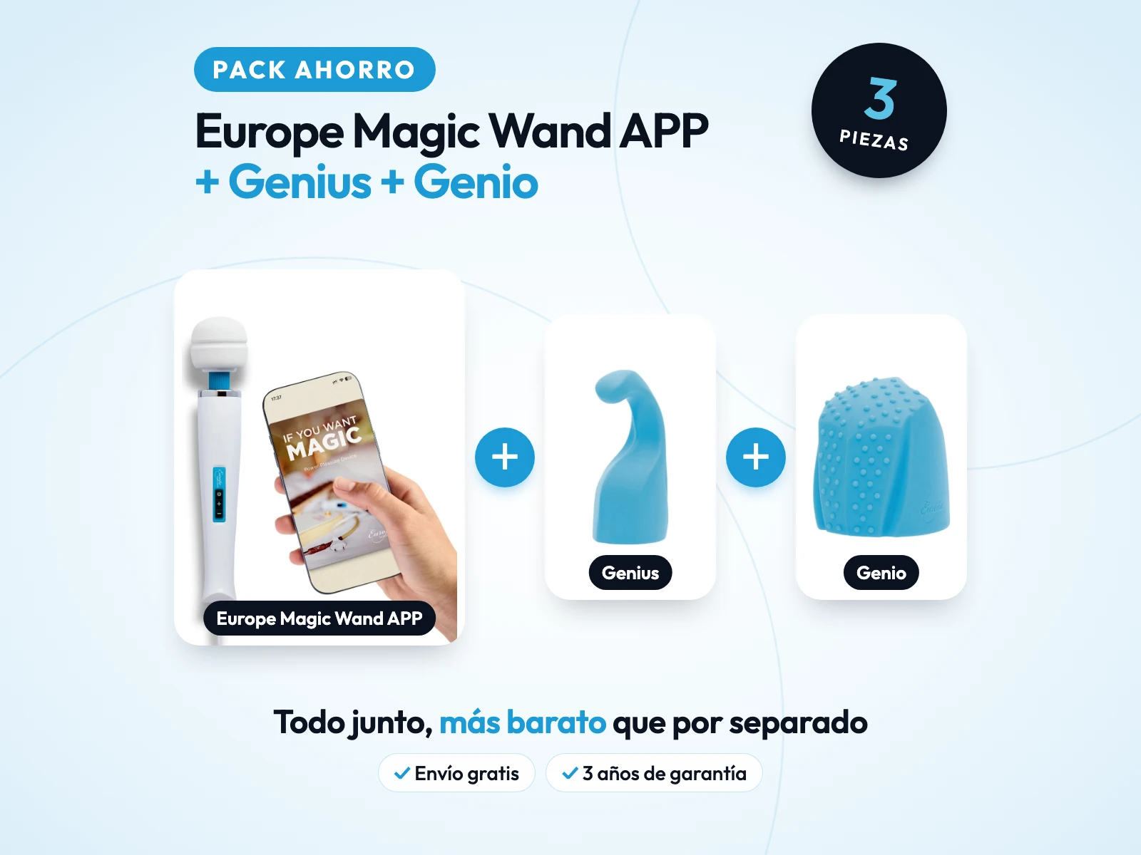 Portada del pack: PACK AHORRO: Europe Magic Wand APP + Genius + Genio
