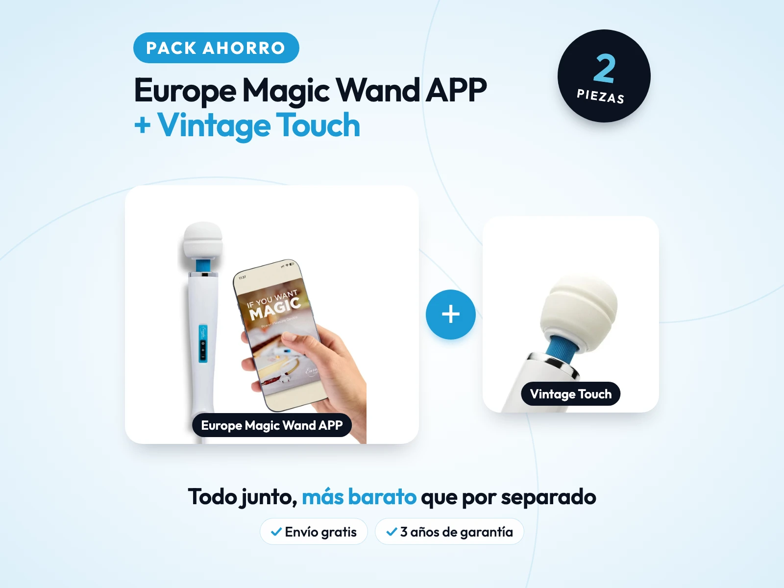 Portada del pack: PACK AHORRO: Europe Magic Wand APP + Vintage Touch